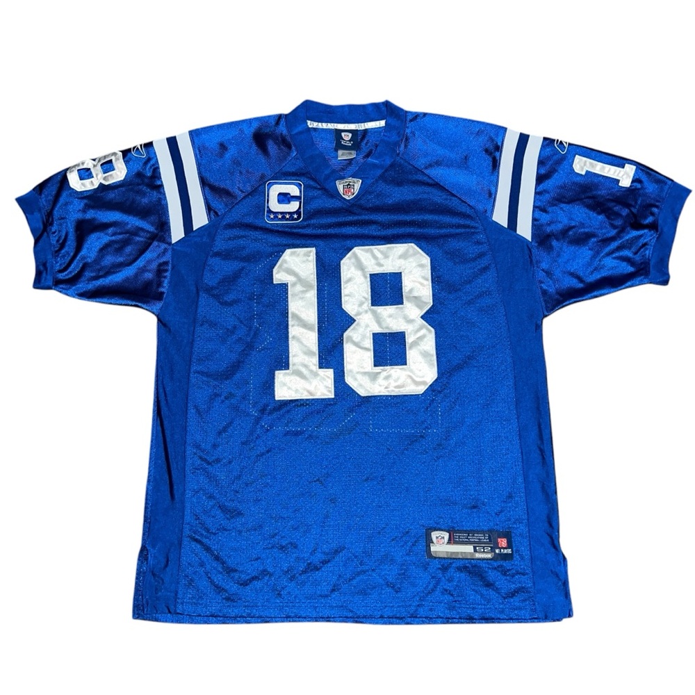 Reebok NFL Indianapolis Colts Peyton Manning #18 Blue Jersey Men’s Size 52 XXL